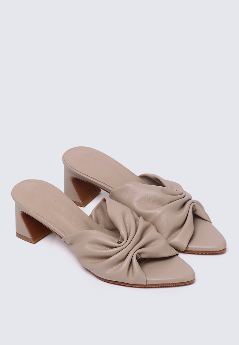 Kailia Comfy Heels In NudeHeels - myballerine