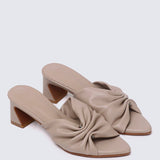Kailia Comfy Heels In NudeHeels - myballerine
