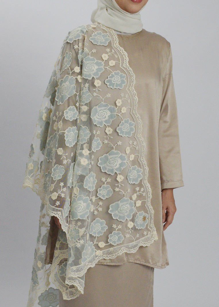 Kamelia Selendang Premium Scarves In Light BlueSelendang - myballerine