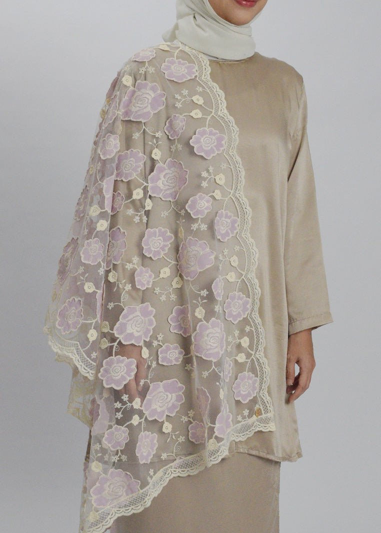 Kamelia Selendang Premium Scarves In PurpleSelendang - myballerine