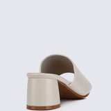 Karissa WideFit Comfy Heels In BeigeShoes - myballerine