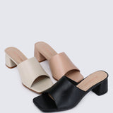 Karissa WideFit Comfy Heels In BlackShoes - myballerine