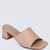 Karissa WideFit Comfy Heels In NudeShoes - myballerine