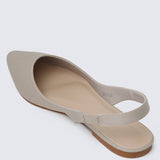 Kate Comfy Ballerina In Beige - myballerine