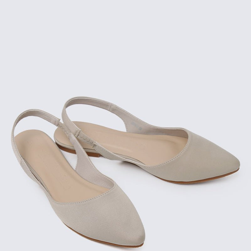 Kate Comfy Ballerina In Beige - myballerine