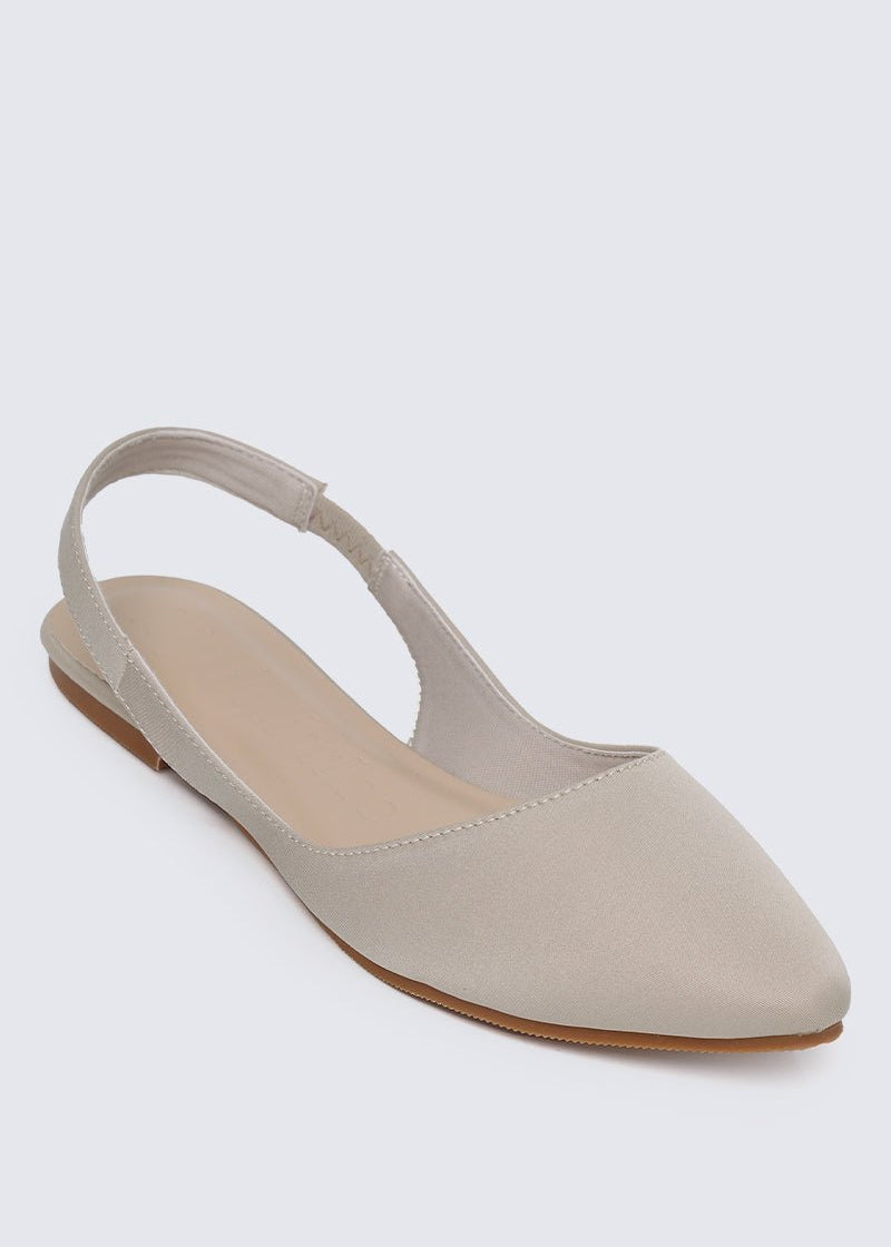 Kate Comfy Ballerina In Beige - myballerine