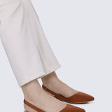 Kate Comfy Ballerina In BrownBallerina - myballerine