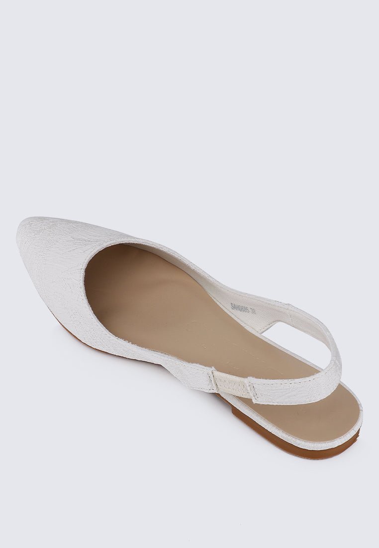 Kate Floral Comfy Ballerina In BeigeShoes - myballerine