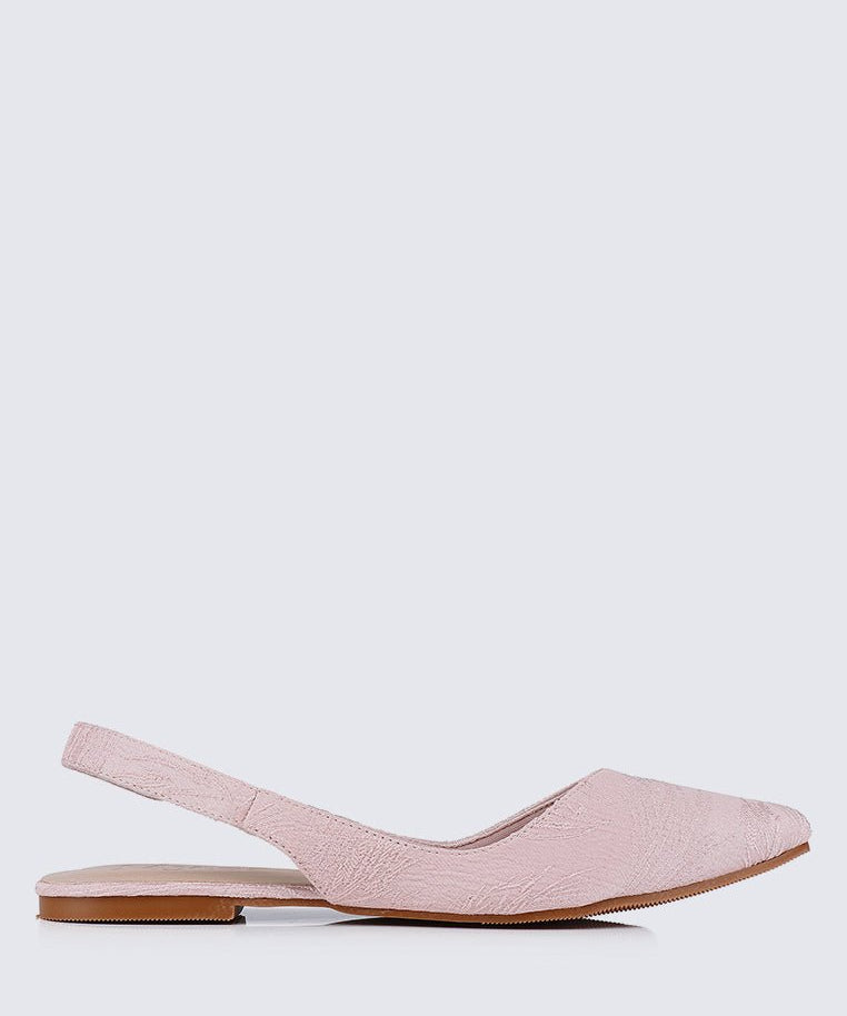 Kate Floral Comfy Ballerina In BlushShoes - myballerine