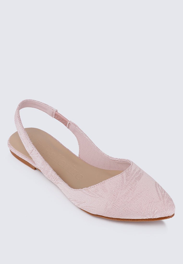 Kate Floral Comfy Ballerina In BlushShoes - myballerine