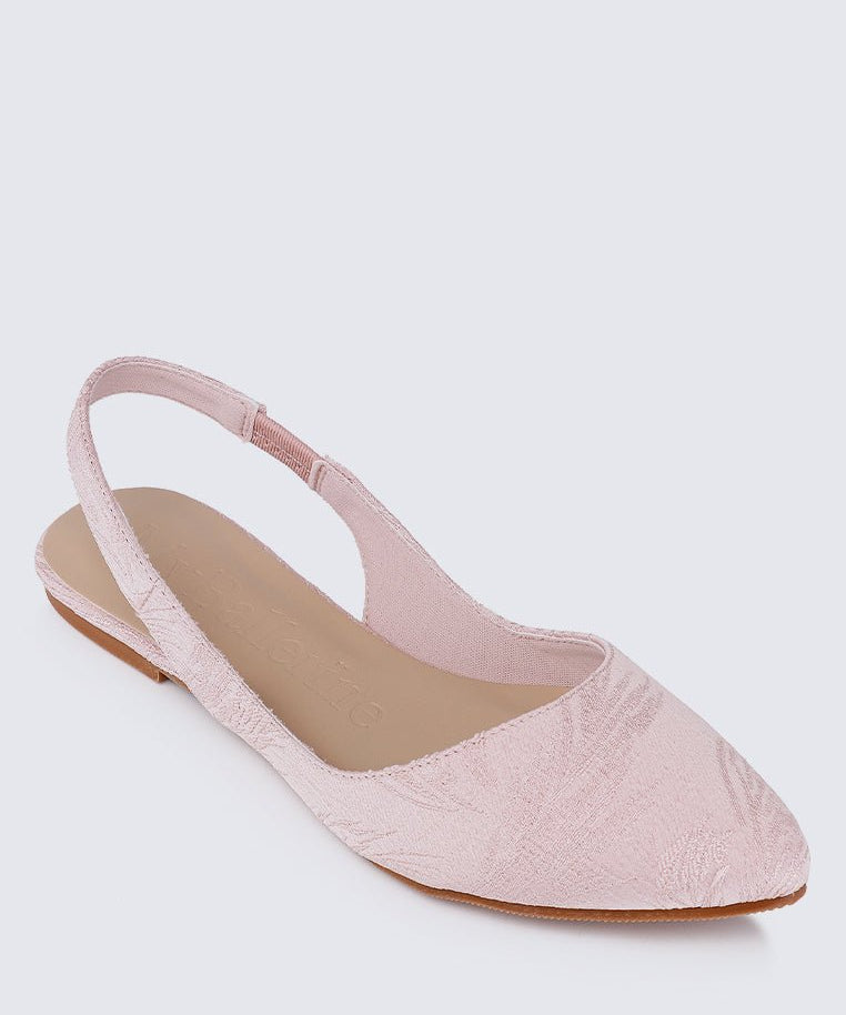 Kate Floral Comfy Ballerina In BlushShoes - myballerine
