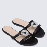 Katherine Comfy Sandals In Black - myballerine