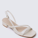 Kathy Comfy Sandals In PearlShoes - myballerine