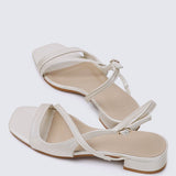 Kathy Comfy Sandals In PearlShoes - myballerine