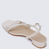 Kathy Comfy Sandals In PearlShoes - myballerine