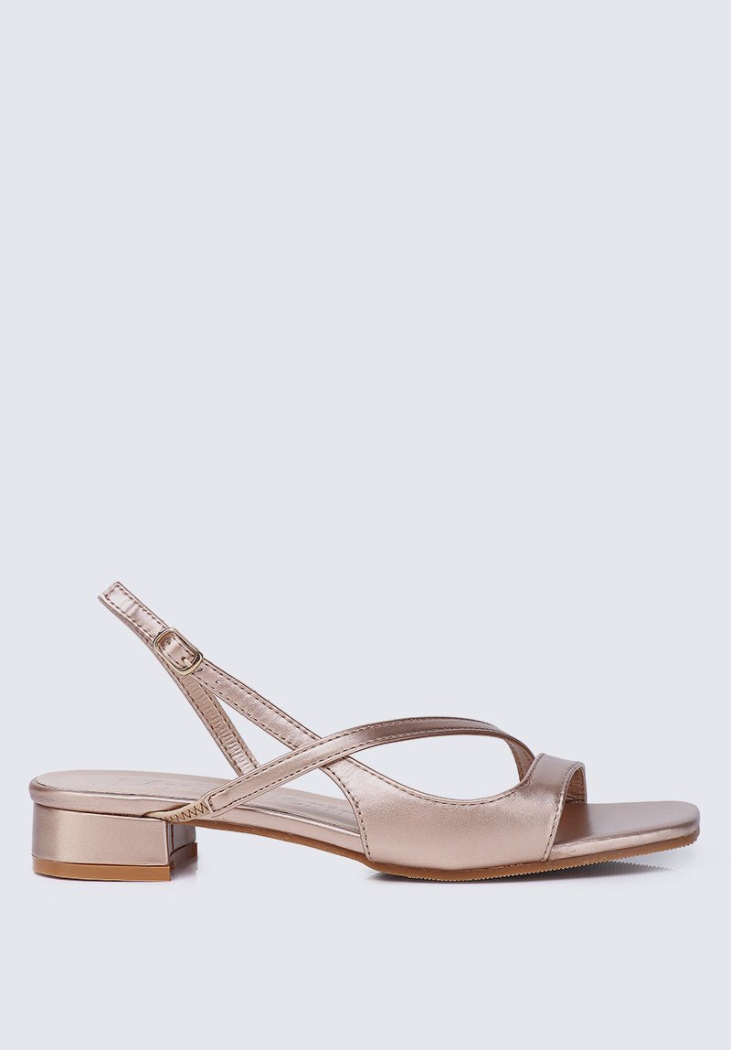 Kathy Comfy Sandals In Rose GoldShoes - myballerine