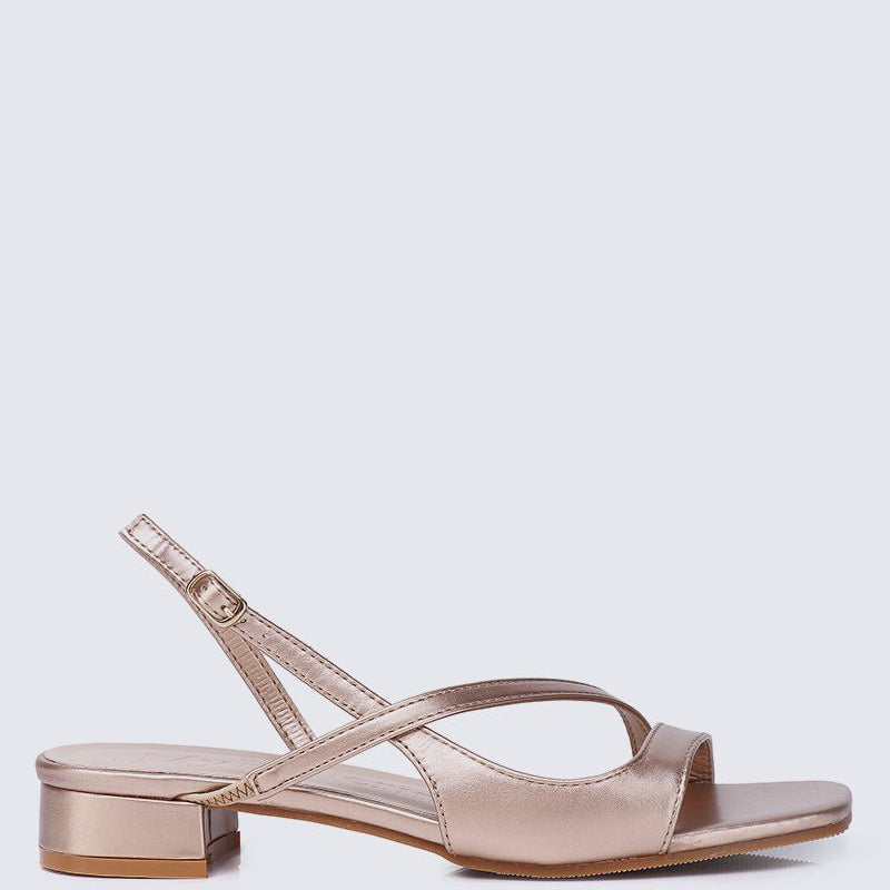 Kathy Comfy Sandals In Rose GoldShoes - myballerine