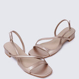 Kathy Comfy Sandals In Rose GoldShoes - myballerine
