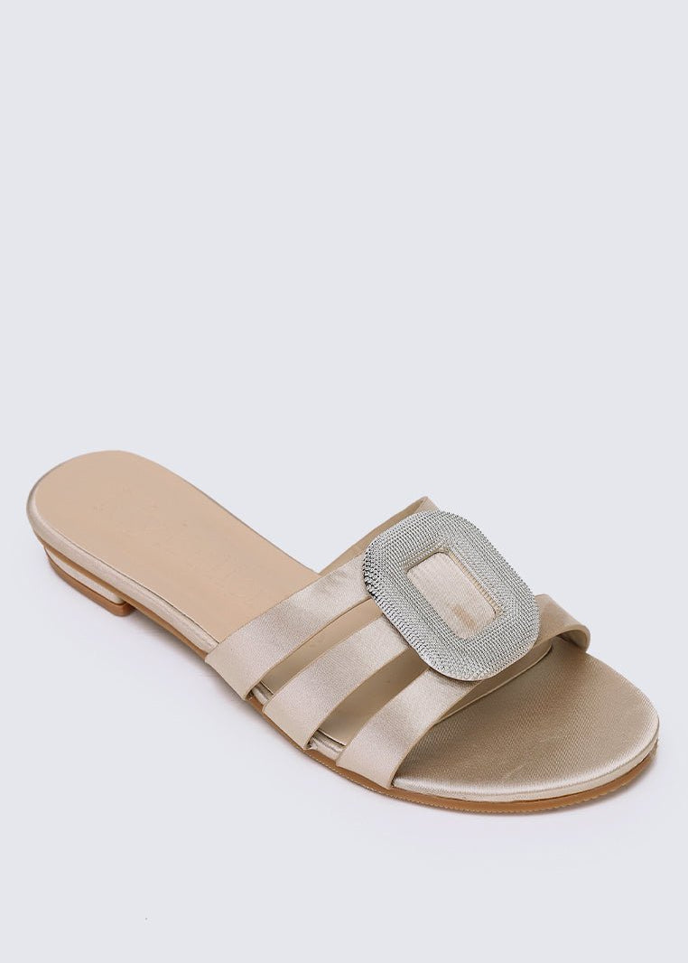 Kaylee Comfy Sandals In ChampagneShoes - myballerine
