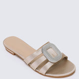 Kaylee Comfy Sandals In ChampagneShoes - myballerine
