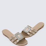 Kaylee Comfy Sandals In ChampagneShoes - myballerine