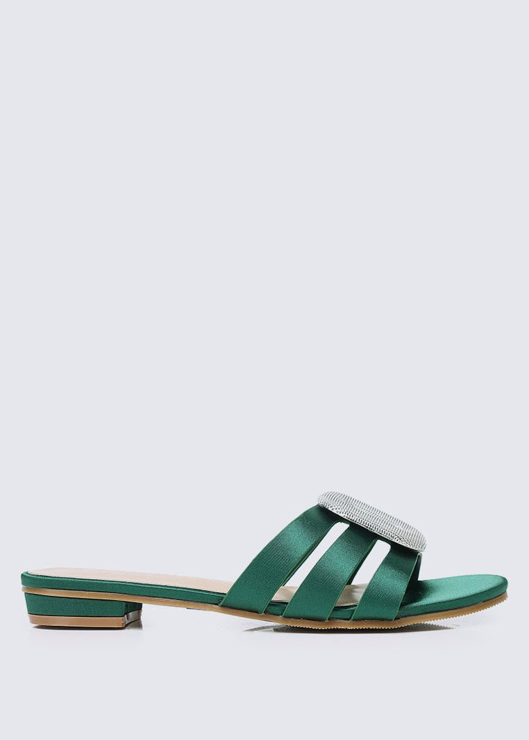 Kaylee Comfy Sandals In GreenShoes - myballerine