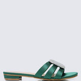 Kaylee Comfy Sandals In GreenShoes - myballerine