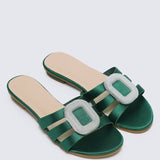 Kaylee Comfy Sandals In GreenShoes - myballerine