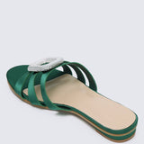 Kaylee Comfy Sandals In GreenShoes - myballerine
