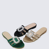 Kaylee Comfy Sandals In GreenShoes - myballerine