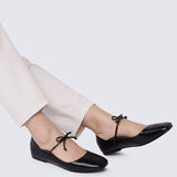 Kelly Comfy Ballerina In BlackShoes - myballerine