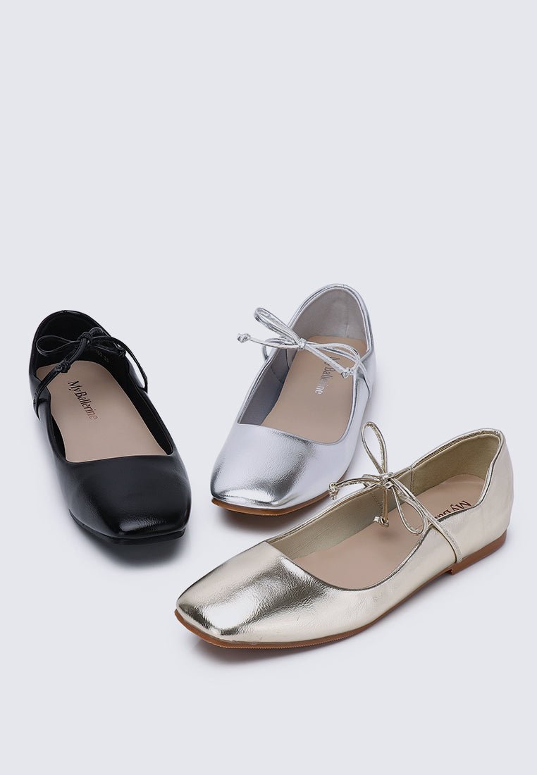 Kelly Comfy Ballerina In BlackShoes - myballerine