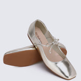 Kelly Comfy Ballerina In GoldShoes - myballerine