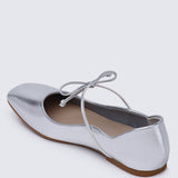 Kelly Comfy Ballerina In SilverShoes - myballerine