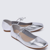 Kelly Comfy Ballerina In SilverShoes - myballerine