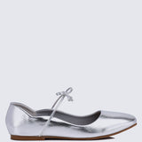 Kelly Comfy Ballerina In SilverShoes - myballerine