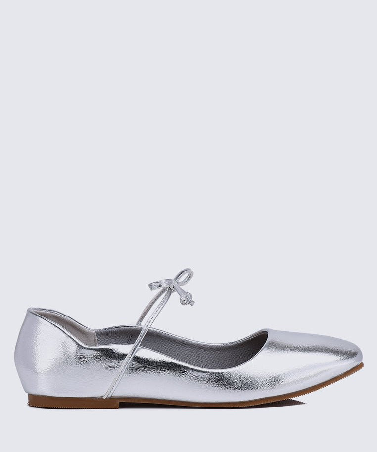 Kelly Comfy Ballerina In SilverShoes - myballerine