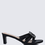 Kendra Comfy Heels In BlackShoes - myballerine