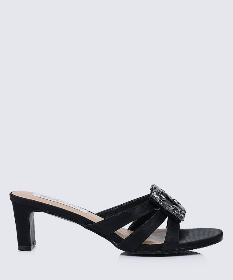 Kendra Comfy Heels In BlackShoes - myballerine