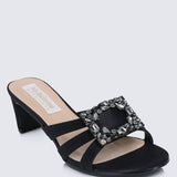 Kendra Comfy Heels In BlackShoes - myballerine