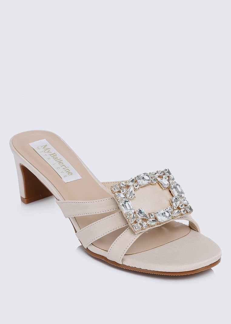 Kendra Comfy Heels In NudeShoes - myballerine