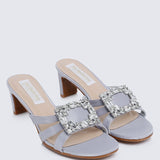 Kendra Comfy Heels In SilverShoes - myballerine