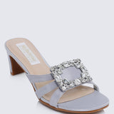 Kendra Comfy Heels In SilverShoes - myballerine