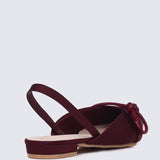 Knotura Comfy Ballerina In MaroonBallerina - myballerine
