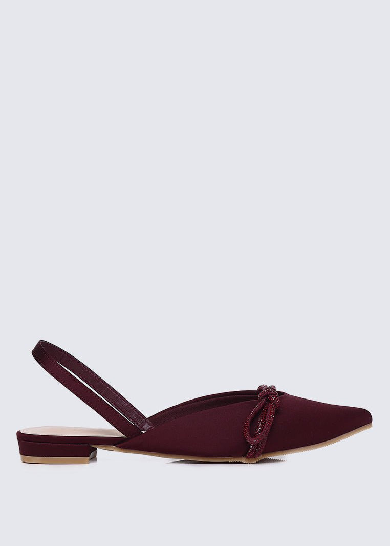 Knotura Comfy Ballerina In MaroonBallerina - myballerine