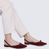 Knotura Comfy Ballerina In MaroonBallerina - myballerine