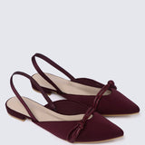 Knotura Comfy Ballerina In MaroonBallerina - myballerine