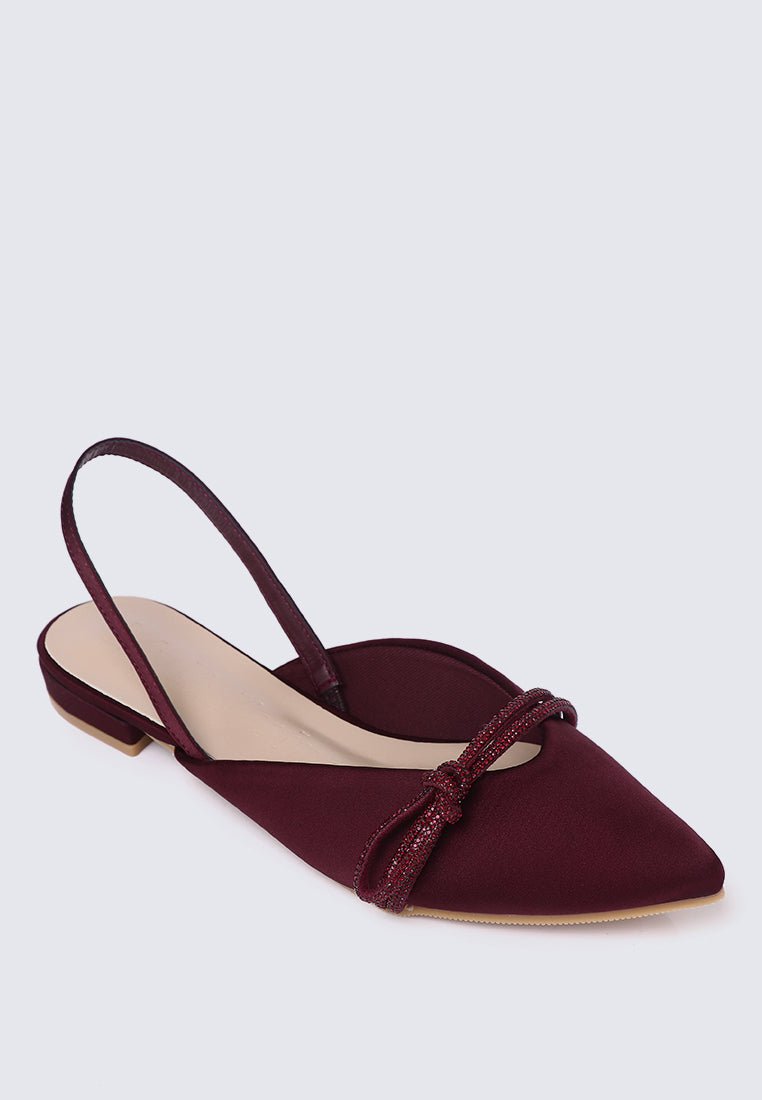 Knotura Comfy Ballerina In MaroonBallerina - myballerine