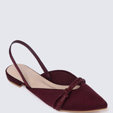 Knotura Comfy Ballerina In MaroonBallerina - myballerine