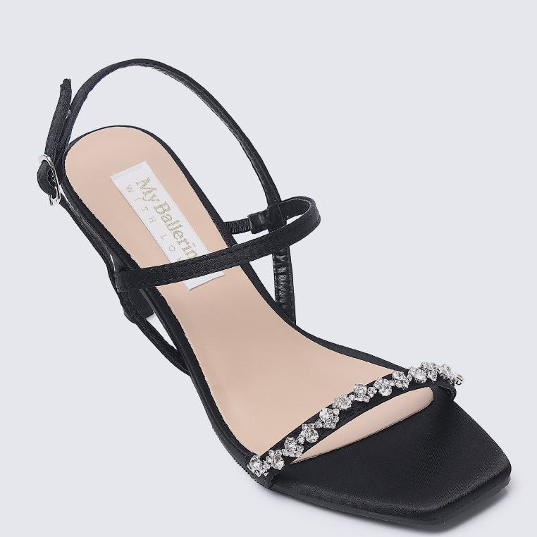 Kristine Comfy Heels In Black - myballerine